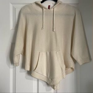 H&M | Knit Poncho Hoodie Beige Size 6